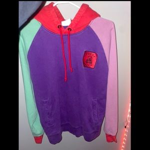 Teddy Fresh Colour Block Hoodie Size Small